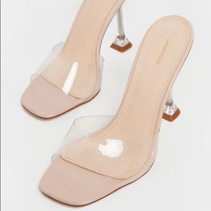 ⚡️BRAND NEW ⚡️ PLT Nude Clear Heel Sandals